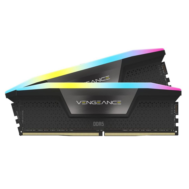 Corsair Vengeance® RGB 32 GB (2x16 GB) ddr5 Dram 6000 МГЦ c40 — White - Оперативная память. Vengeance° 32gb (2x16gb) ddr5 Dram 5600mhz c36 Memory Kit - Black. Ddr5 5200 vs 5600. Что означает номер на оперативной памяти Corsair Vengeance RGB Pro.