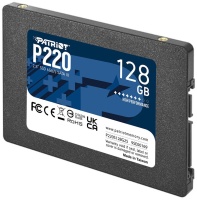 SSD 128Gb Patriot P220 (P220S128G25) внутренний SSD, 2.5", 128 Гб, SATA-III, чтение: 550 МБ/сек, запись: 480 <noindex>МБ/сек</noindex>, TLC