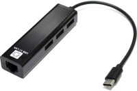 Кабель-адаптер 5BITES UA3C-45-09BK USB3.1 / 3*USB2.0 / RJ45 100MB / BLACK