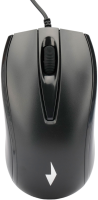 Мышь Gembird MOP-110 Black оптическая, проводная, 1000 dpi, USB, цвет: чёрный