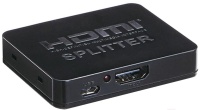 ORIENT HDMI 4K Splitter HSP0102HL, 1->2, HDMI 1.4/3D, UHDTV 4K(3840x2160)/HDTV1080p/1080i/720p, HDCP1.2, питание от USB, пластик.корпус (30103)