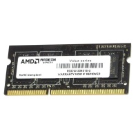 2GB Radeon™ DDR3 1333 SO DIMM R3 Value Series Black R332G1339S1S-U Non-ECC, CL9, 1.5V, RTL (182750)