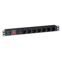 EX280837RUS ServerPro PDU-19H702 Al-7S-C14-SW-O, 19",1U,алюм, 7Sch, С14, защита от перегр