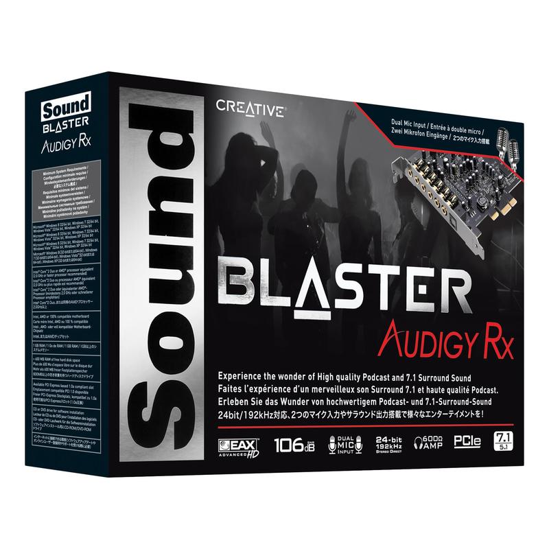 Creative blaster rx. Creative sb1550 Sound Blaster Audigy RX 7.1. Creative Sound Blaster Audigy 5/RX. Creative PCI-E Audigy RX 7.1 Ret. Creative Sound Blaster Audigy RX.