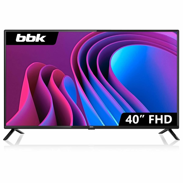 Телевизор BBK 40" 40LEM-1046/FTS2C диагональ 40", разрешение Full HD (1920x1080), 60 Гц, поддержка DVB-T2, 3xHDMI, 2xUSB