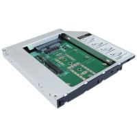 Сменный бокс для HDD/SSD SMNF2S SATA металл серебристый 2.5"