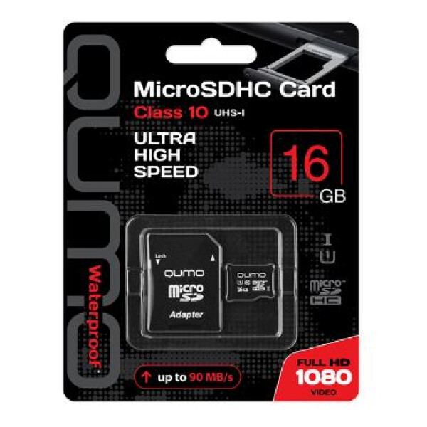 Карта памяти QUMO microSDHC QM16GMICSDHC10U1 16GB