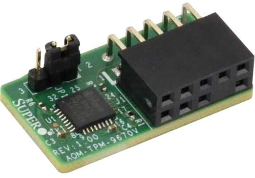 Модуль AOM-TPM-9670V-S-O TPM MODULE TCG 2.0 X11/3647/Over/Under voltage Detection/ Low frequency sensor/ High frequency filter/ Reset filter/Encryption/Decryption (MED)/ for X11 motherboards with 10-pin TPM header