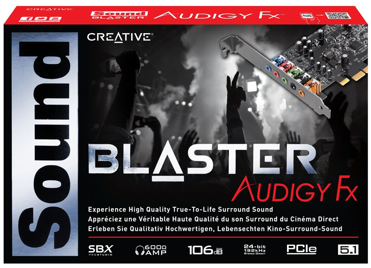 Звуковая карта creative sound blaster audigy fx