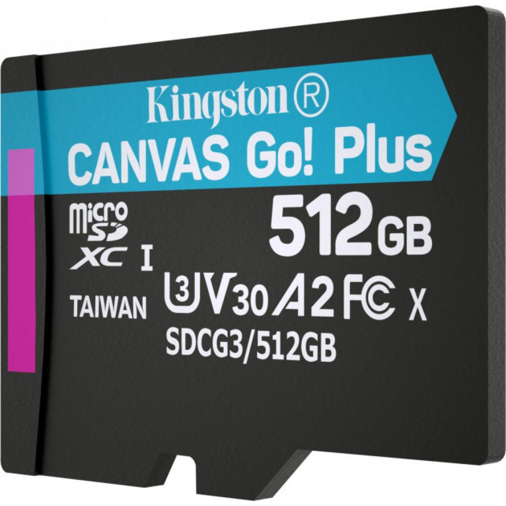 Карта памяти kingston canvas go plus microsdxc