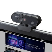 Веб-камера ExegateEX294484RUS Stream C925 Wide FullHD T-Tripod (1920х1080, 1080P, USB, микрофон, поворотное крепление, кабель 1,5 м, Win Vista/7/8/10, Mac OS, черная, RTL)