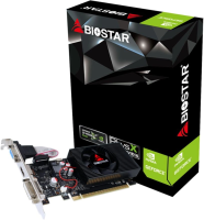Видеокарта Biostar NVIDIA GeForce GT 730 Biostar 4Gb (VN7313TH41) PCI-E 2.0, ядро - 700 МГц, память - 4 Гб DDR3 1333 МГц, 128 бит, VGA, DVI, HDMI, Retail