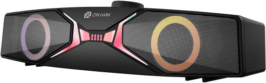 Oklick OK-502S 2.0 Black акустика стерео, мощность 6 Вт, диапазон частот: 300-20000 Гц, корпус из пластика, питание от USB