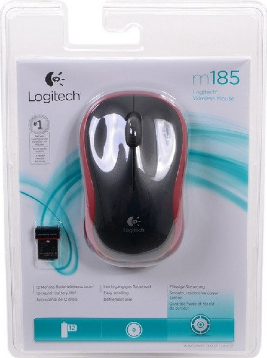 Мышь Беспроводная Logitech M185 Купить