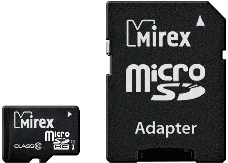 microSDHC 32Gb (13613-ADSUHS32) Class 10 + адаптер на SD