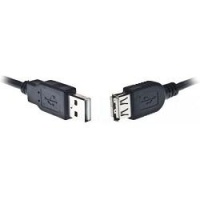 удлинительный USB 2.0 A-A (m-f), 3м, черный [BXP-CCP-USB2-AMAF-030]