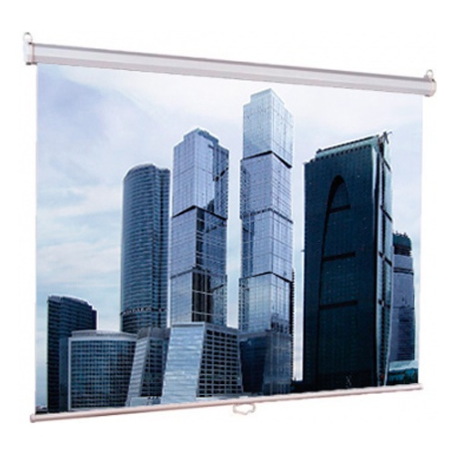 Экран Lumien Eco Picture [LEP-100112] Настенный 128х171см (рабочая область 122х165 см) Matte White восьмигранный корпус, возможность потолочн./настенного крепления, уровень в комплекте, 4:3 (треуголь
