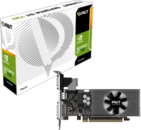 Видеокарта Palit GeForce GT 730 2GB DDR3 (NEAT7300HD46-2080H)