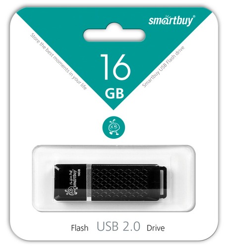 USB Drive 16Gb Quartz series Black SB16GBQZ-K