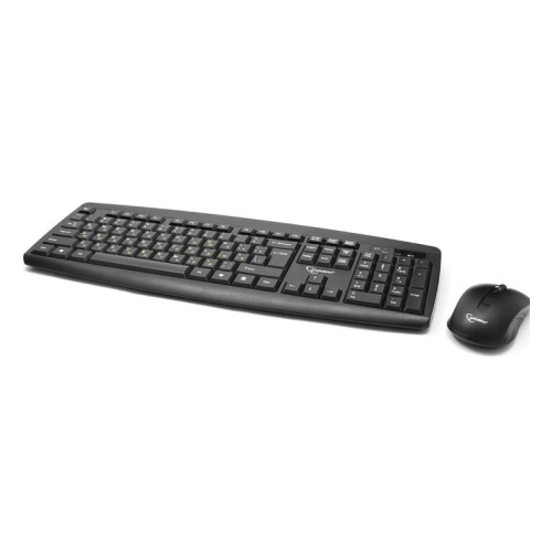Клавиатура + мышь KBS-8000 черный USB {Клавиатура+мышь беспроводная 2.4ГГц/10м, 1600DPI, мини-приемник}