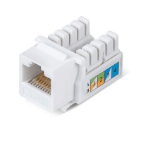 Cabeus KJ-RJ45-Cat.5E-90 Вставка Keystone Jack RJ-45, категория 5e, заделка тип 110, белая