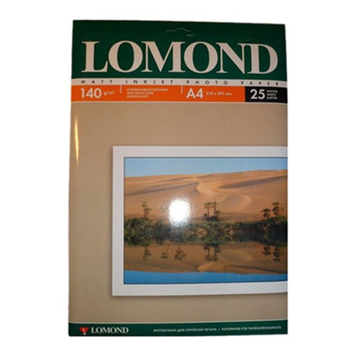Фотобумага Lomond 0102073 A4/140г/м2/25л./белый матовое для струйной печати