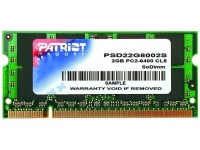 Оперативная память Patriot 2GB DDR2 SO-DIMM PC2-6400 (PSD22G8002S)