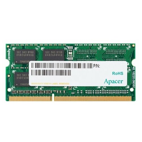 Оперативная память Apacer 4GB DDR3 SO-DIMM PC3-12800 (AS04GFA60CATBGC)