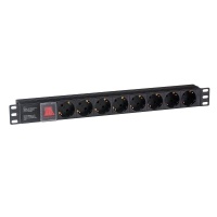 EX280840RUS ServerPro PDU-19H801 Al-8S-C14-SW, 19", 1U, Алюм., 8Schuko, С14