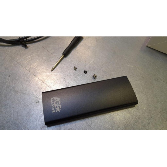 Внешний корпус SSD 3UBNF2C SATA III USB 3.1 алюминий черный M2 2280 B-key