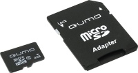 Micro SecureDigital 4Gb QM4GMICSDHC10 {MicroSDHC Class 10, SD adapter}
