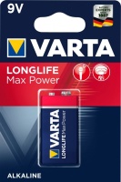 Батарейка Varta LONGLIFE MAX POWER (MAX TECH) Крона 6LR61 BL1 Alkaline 9V