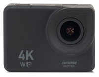 DiCam 850 максимальное разрешение видео: UHD 4K (3840x2160), экран: 2", карты памяти: microSD, интерфейсы: HDMI, USB, Wi-Fi, пульт управления, внешний микрофон