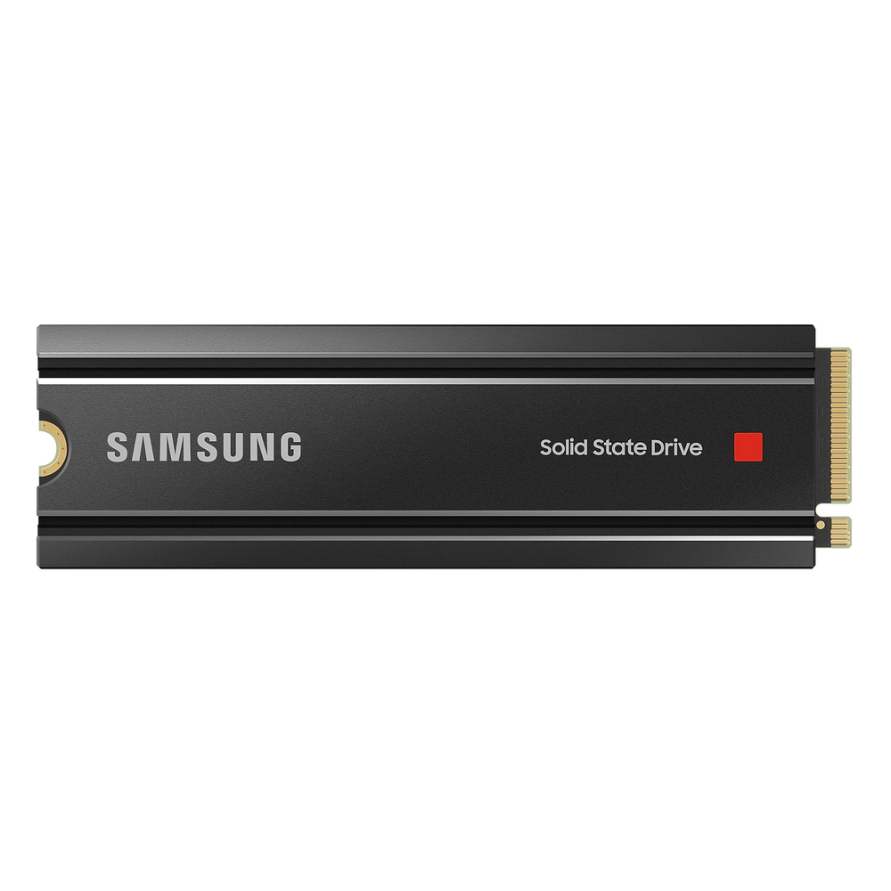 SSD SAMSUNG M.2 2280 2TB 980 PRO Black Client MZ-V8P2T0 PCIe Gen4x4 with  NVMe, 7000/5100, IOPS 1000/1000K, MTBF 1.5M, 3D NAND TLC, 2048MB, 1200TBW,  0,33DWPD, Heat Sink, RTL (837690) купить в Липецке - Регард