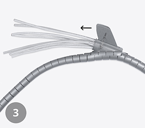 PCB-20 Пластиковый спиральный рукав для кабеля д.20 мм (2 м) и инструмент ST-20