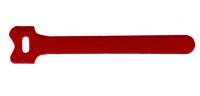 Стяжка Velcro Lanmaster LAN-VCM210-RD 210x16мм (упак:20шт) нейлон/полиэтилен внутри помещений красный
