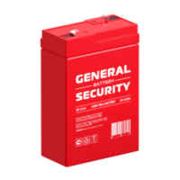 Батарея General Security GS2.8-6 аккумуляторная ёмкость 2.8 Ач, напряжение 6 В