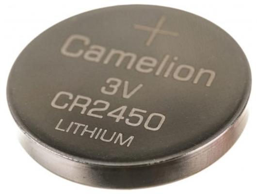 Батарейка Camelion CR2450 BL-1 (CR2450-BP1, литиевая,3V) (1 шт. в уп-ке)