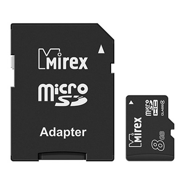 Карта памяти Mirex microSDHC (Class 4) 8GB (13613-ADTMSD08)