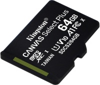 Флеш карта microSDXC 64Gb Class10 Kingston SDCS2/64GBSP Canvas Select Plus w/o adapter