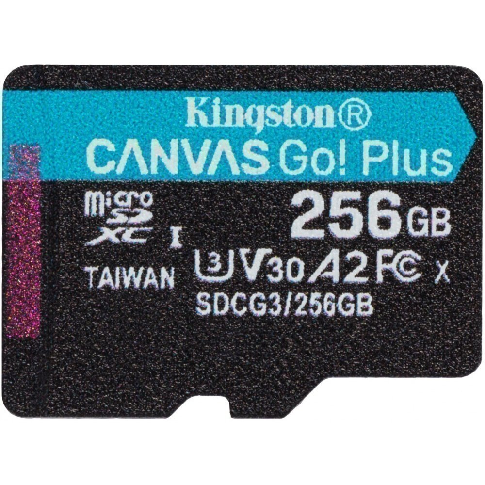 Карта памяти kingston canvas go plus 128 гб sdcg3 128gbsp