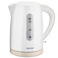 Чайник Zelmer ZCK7616I объём: 1.7 л, мощность: 2200 Вт, закрытая спираль, индикация включения, материал корпуса: пластик