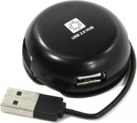 HB24-200BK Концентратор 4*USB2.0 / USB PLUG / BLACK