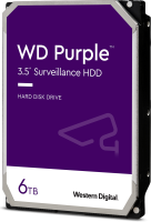 Жесткий диск SATA III 6 Тб Western Digital Purple WD62PURX 5400 об/мин 128 Мб