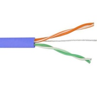 US5505-305A2-BL UTP / SOLID / 5E / 24AWG / 2PAIRS / CCA / PVC / BLUE/ 305M