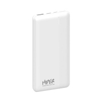 Мобильный MX Pro 10000 10000mAh 3A QC PD 2xUSB белый (MX PRO 10000 WHITE)