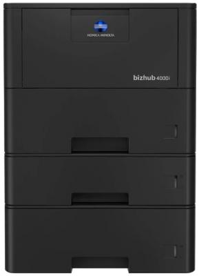 Принтер Konica Minolta bizhub 4000i, лазерная чёрно-белая печать, A4, двусторонняя печать, ЖК панель, сетевой (Ethernet), Wi-Fi