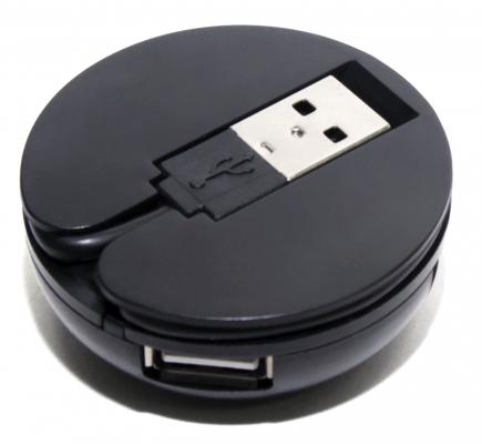 USB Концентратор 5BITES HB24-200BK 4*USB2.0 / USB PLUG / BLACK