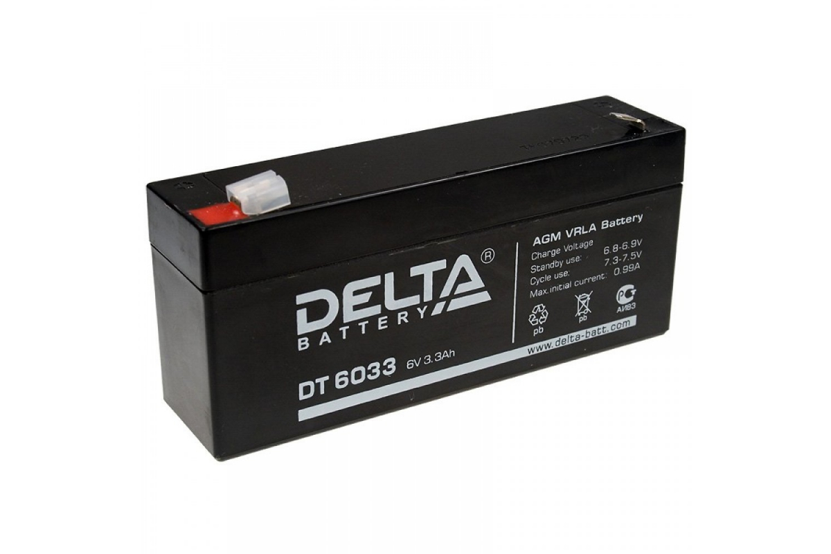 Delta DT 6033 (125). Delta DT 6033 (6в/3.3Ач). Батарея аккумуляторная 6v / 3.3Ah Delta DT 6033. DT 6012 Delta аккумуляторная батарея.