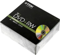 DVD+RW  4.7Гб  4x "TDK" Slim Case